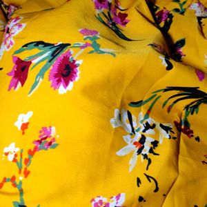 Yellow Frock With Flowers