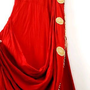 🥳 PRICE DROP DESIGNER KURTA TYPE SAREE ⭕️