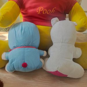 Big Pooh With 4 Other Soft Toys Combo