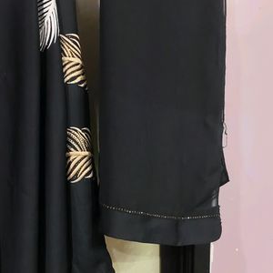 Nida Material Embroidery Work Abaya