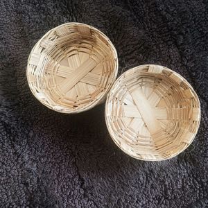 #pricedrop Handwoven Bamboo Knik Knak Holders