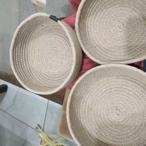 Natural Handmade Jute Rope 🪢 Storage Basket 🧺