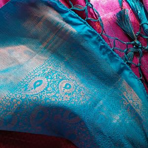 Copper Zeri Silk Saree