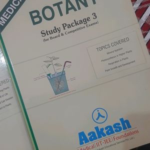 Aakash Botony Stydy Package 2 &3 For Medical