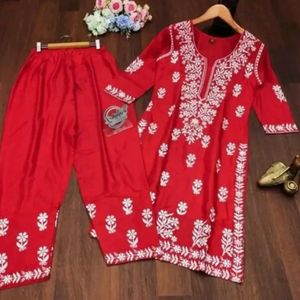 Chicken Kari Kurta Palazzo Set