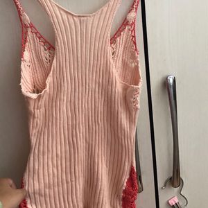 MAJOR SALE!! Sexy Crochet Tank  - Peach