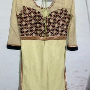 Light Green Kurti Plazo Set