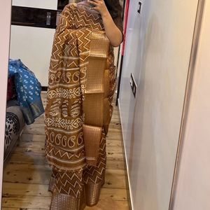 Brown Saree