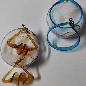 2 Pair Earrings And 1 Pendant Combo