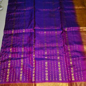 Pure Kanchi Pattu Saree 💜💛