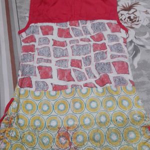 A Line Pink Yellow Top