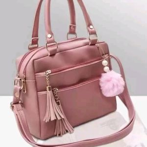 Pink hand bag