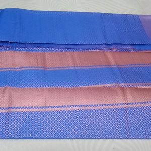 New Launch Banarasi Copper Silk Saree.. 💙