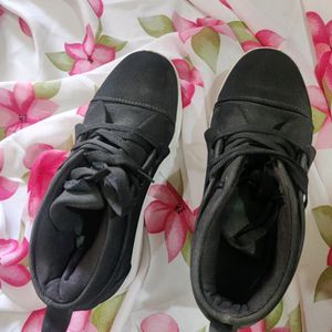 Black Heel Sneakers