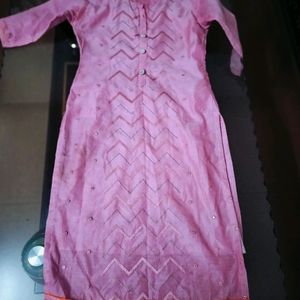 Very Beautiful Pink Kurti