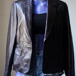 Sheepskin Leather Blazer