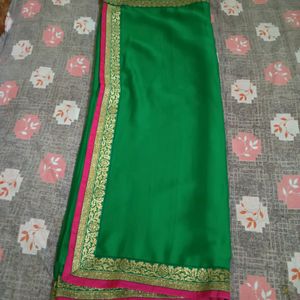 Green Saree Like New