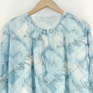 Sky Blue White Top (Women's)