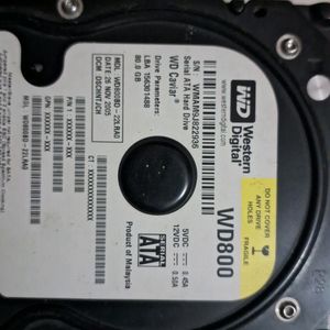 Western Digital Hard Disk 80gb