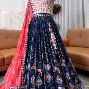 Rajasthani Pattern Lehenga