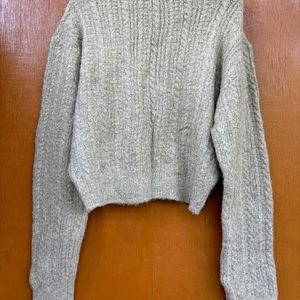 Korean Cropped Winter Sweater