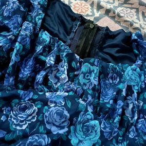 Floral Corset Top ( Puff Sleeve)