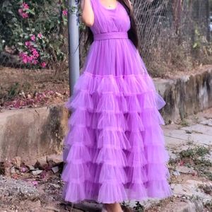 Ruffle Gown 💜 Free HairAccessories 🥰