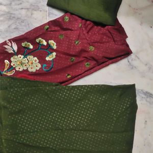 Stitched Full Suit With Dupatta