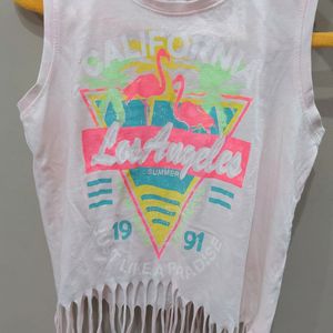 Light Pink Stylish Top For Kid Girls