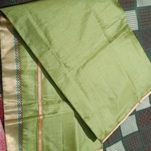 Combo Of Banarsi And Jorget New Saree Never Use