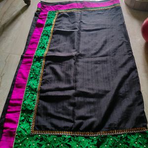 S08❤️Black Fancy Saree For Sale