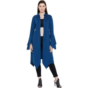 Royal Blue Colour Bell Sleeve Shrug