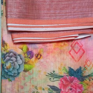 Linen Cotton Saree