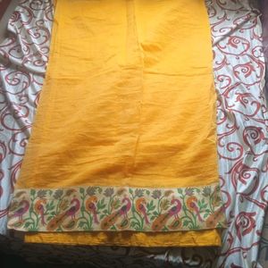 Yellow Saree with Beautiful border