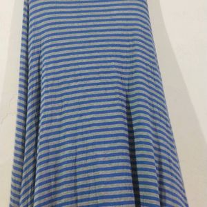 Oversized Stripped Full Size Skirt