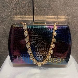 Brand New Artificial Diamond Studded Bag