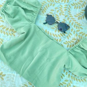 Mint Green Crop Top