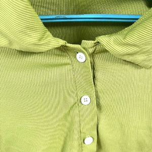 New Urbanic Fitted Corset Lime Green Top