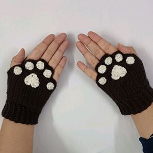 Cute Crochet Cat Paw Gloves ✨️🐾