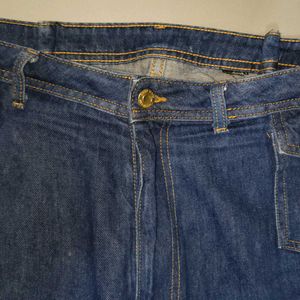 Denim Jeans With Golden Buttons