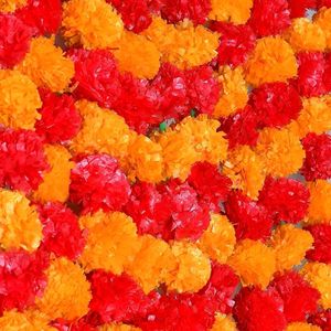 10 Marigold Flower Strings