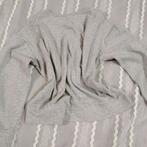 Grey Crop Sweatshirt