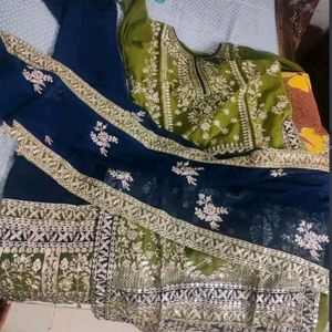 NEW HEAVY FAUX GEORGETTE PAKISTANI SUIT XXL Size