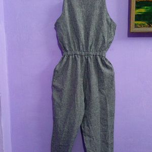 Fabulous Grey Jumpsuit For Girls And Women's