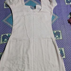 Light Pink Color Chikon Kurti