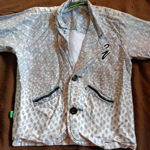 Jacket Shirt In White Colour