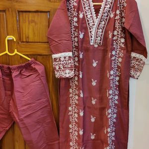 BRAND New,Quality Embroidery Suit With Dupatta