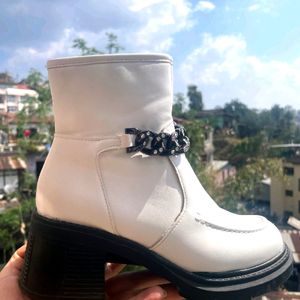 Imported White Boot