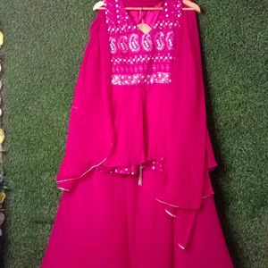 Hot Pink Sharara