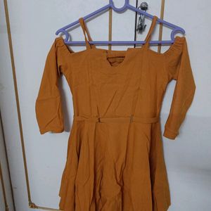 Mustard Dress For Party